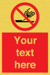 Custom prohibition Do not use for face grinding